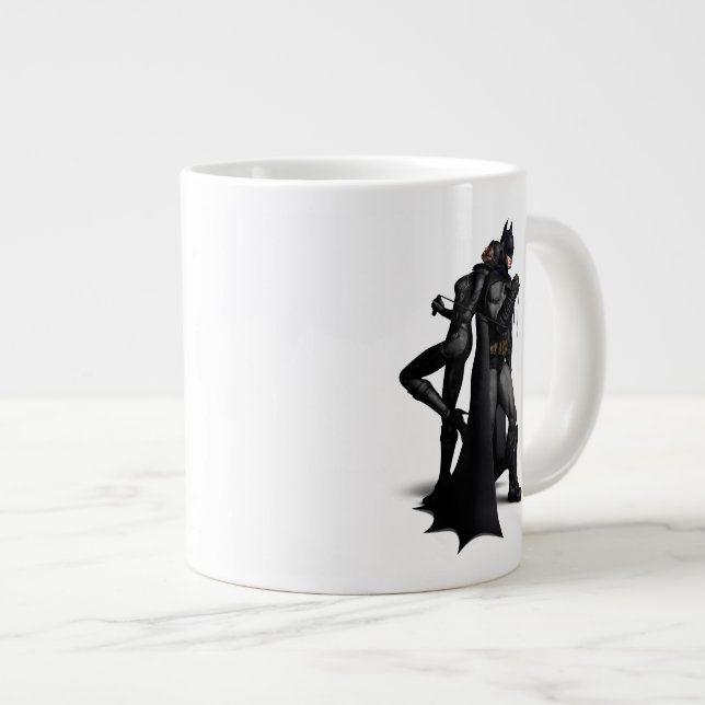 Taza De Café Gigante Ciudad Batman Arkham | Batman y Catwoman (Derecha)