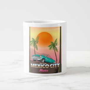 Taza De Café Gigante Ciudad de México, poster de vacaciones de méxico