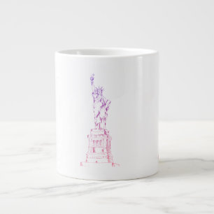 Taza De Café Gigante "Ciudad de Nueva York", diseño personalizado "Me e