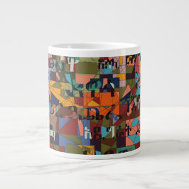 Taza De Café Gigante Ciudades de Etiopía