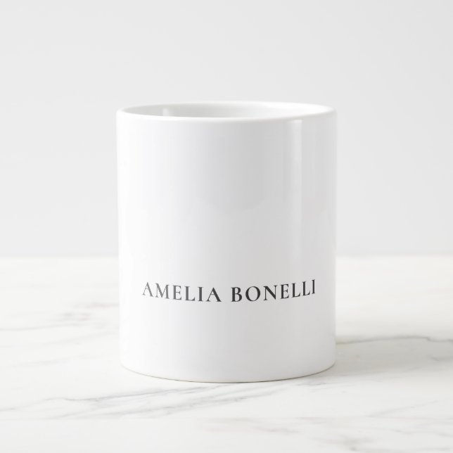 Taza De Café Gigante Classical Minimalist Professional Plain (Frente)