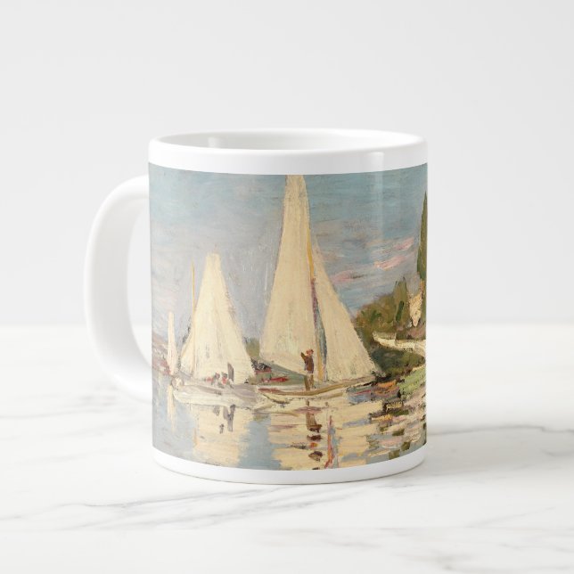 Taza De Café Gigante Claude Monet | Regatta at Argenteuil, c.1872 (Izquierda)