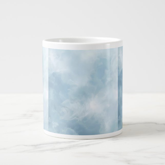 Taza De Café Gigante Cloud Nine Textures Calm Mug (Frente)
