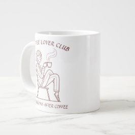 Taza De Café Gigante Club de Amantes del Café: La Vida Comienza Después
