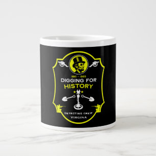 Taza De Café Gigante Club de Detección de Metales de la Guerra Civil Am