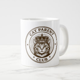 Taza De Café Gigante Club de Padres de Gatos – Para Humanos Propietario
