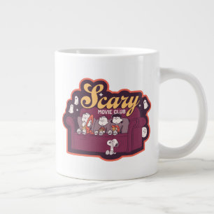 Taza De Café Gigante Club de Películas de Terror de Peanuts en el Sofá 