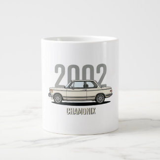 Taza De Café Gigante Coche Clásico BMW 2002 Chamonix Blanco