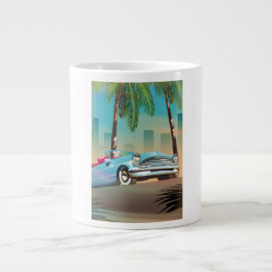 Taza De Café Gigante Coche Clásico Retro