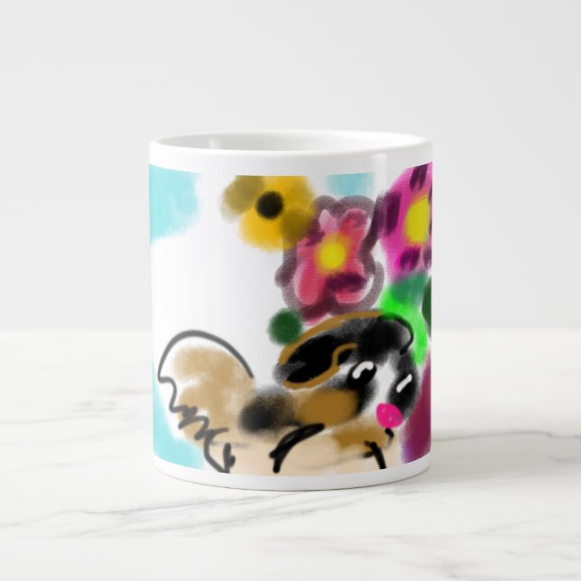Taza De Café Gigante Cocker spaniel king charles  (Frente)