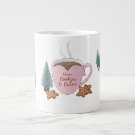 Taza De Café Gigante Cocoa, Cookies & Calm – Pastel Christmas CoT-Shirt