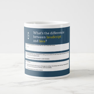 Taza De Café Gigante Codificación: Javascript vs Java