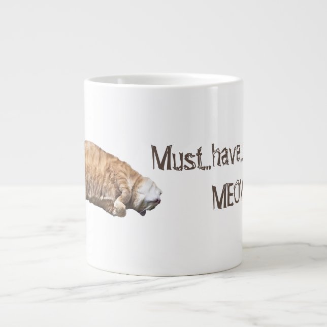 Taza De Café Gigante Coffe Cat (Frente)