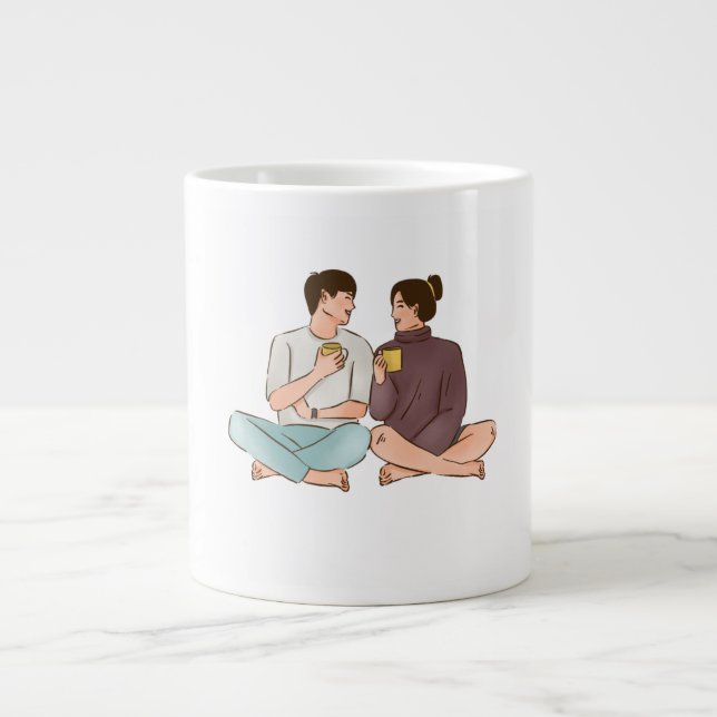Taza De Café Gigante Coffee Date Mug (Frente)