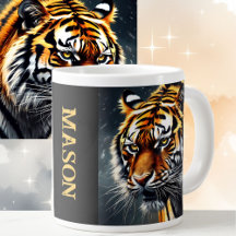 Coffee de regalo de nombre personalizado de tigre 