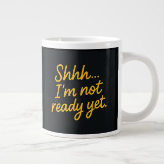 Taza De Café Gigante Coffee divertido Mug-First bebo el café