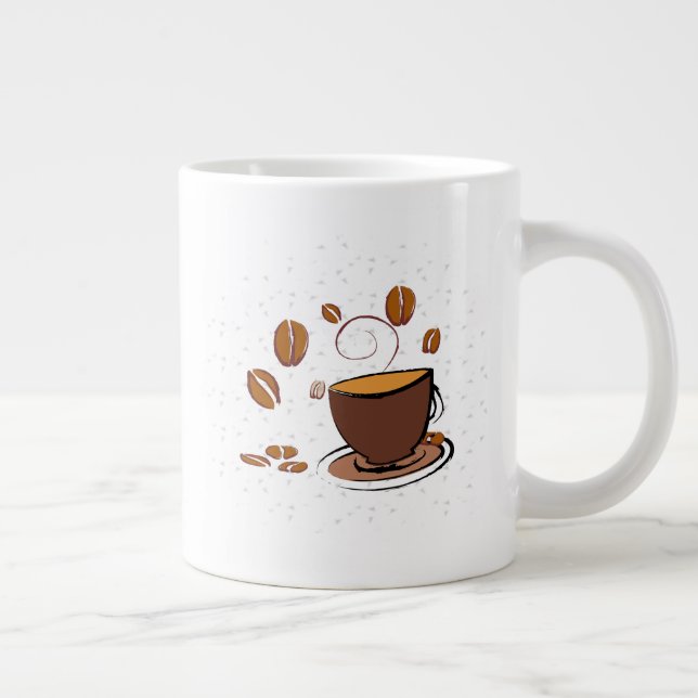 Taza De Café Gigante Coffee Love (Derecha)