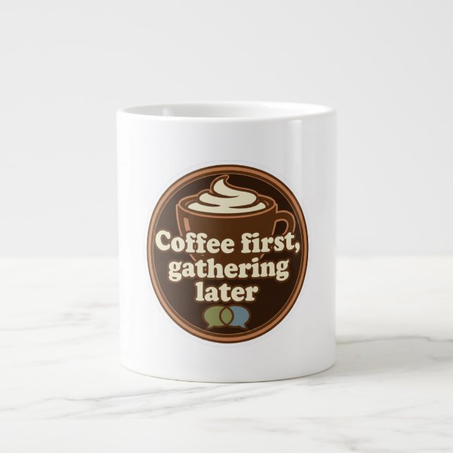 Taza De Café Gigante Coffee Lover Daily Ritual Sticker (Frente)