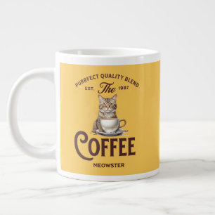 Taza De Café Gigante Coffee Meowster: Gracioso regalo de amante de los 