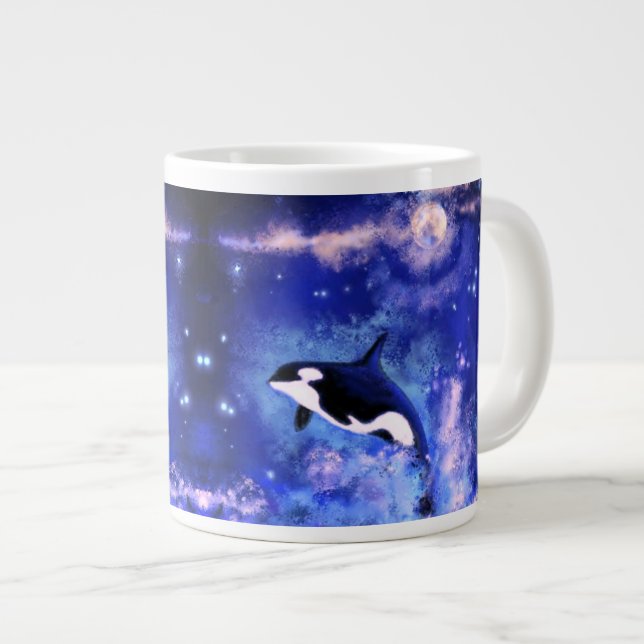Taza De Café Gigante Coffee Mug de ballenas asesinas (Derecha)