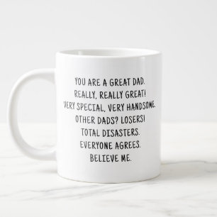 Taza De Café Gigante Coffee Mug de Collage de fotos de papá gracioso