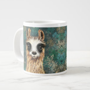 Taza De Café Gigante Coffee Mug de Llama Graciosa