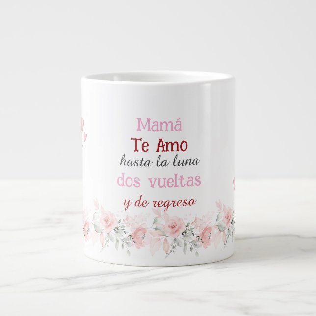 Taza De Café Gigante Coffee Mug del Día de la Madre (Frente)
