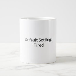 Taza De Café Gigante Coffee Mug en modo Cansado