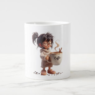 Taza De Café Gigante Coffee Mug, un Chica acogedor