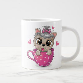 Taza De Café Gigante Coffee Mugs divertidos - Jumbo Mug - Perro lindo r