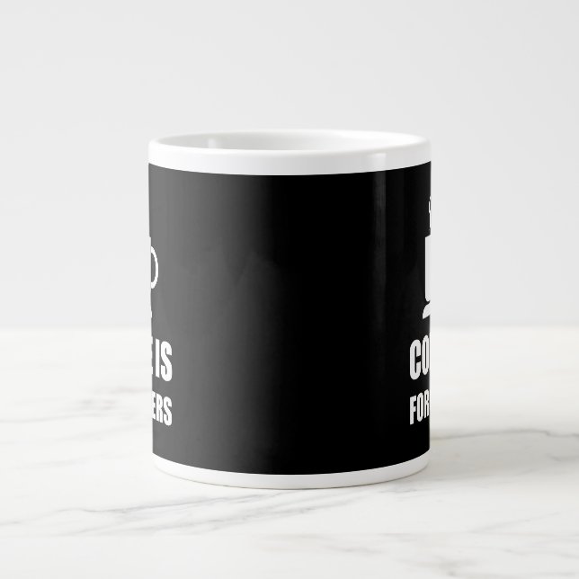 Taza De Café Gigante Coffees Para Los Vendedores Ricos Gracioso (Frente)