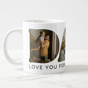 Taza De Café Gigante Colage de fotos de PAPÁ