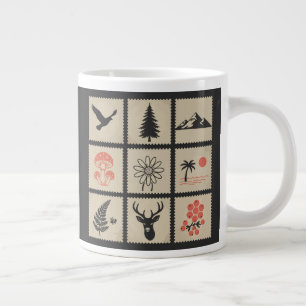 Taza De Café Gigante Colapso de sellos de naturaleza