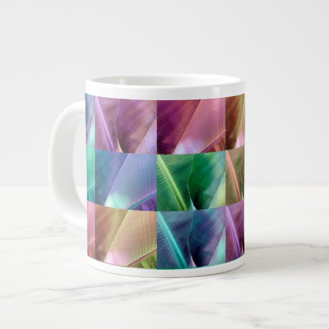 Taza De Café Gigante Colcha de Hoja de Plátano (Izquierda)