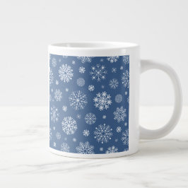 Taza De Café Gigante Colección Suave de Invierno — Tranquila, Acogedora