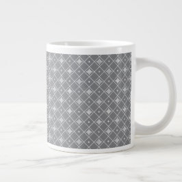 Taza De Café Gigante Colgante de cruz geométrica