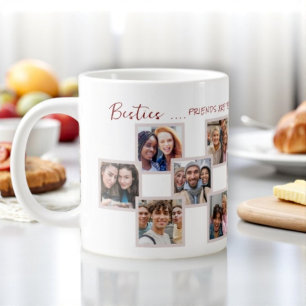 Taza De Café Gigante Collage de fotos de amistad Mug cerámica