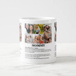 Taza De Café Gigante Collage de fotos de mami definición 6 personalizad