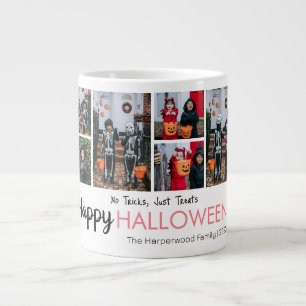 Taza De Café Gigante Collage de fotos Halloween de calabaza boina jack-