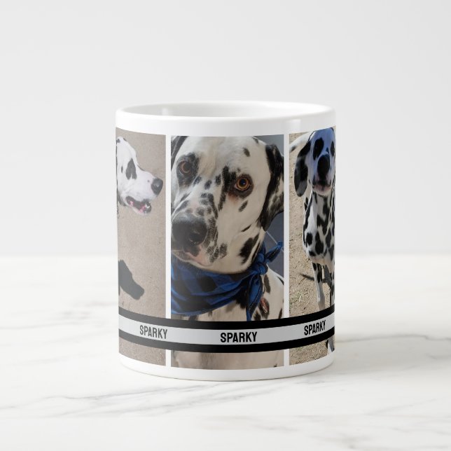 Taza De Café Gigante Collage de fotos Mascota personalizado para teléfo (Frente)