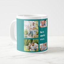 Collage de fotos Mejor tío Verde azulado y blanco