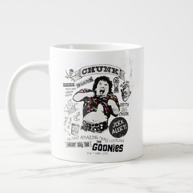 Taza De Café Gigante Collage retro de trombozo de los Goonies (Izquierda)
