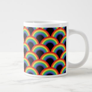 Taza De Café Gigante Color arcoiris
