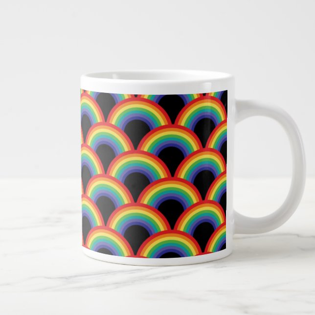 Taza De Café Gigante Color arcoiris (Derecha)