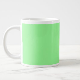 Taza De Café Gigante Color sólido de la tinta de color pastel | Clásica