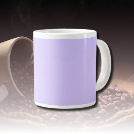 Taza De Café Gigante Color sólido de los sueños lilac | Clásico Elegant