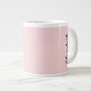 Taza De Café Gigante Color sólido rosa Rubor