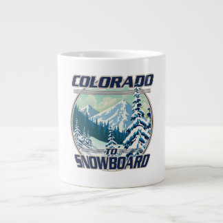 Taza De Café Gigante Colorado En Snowboard
