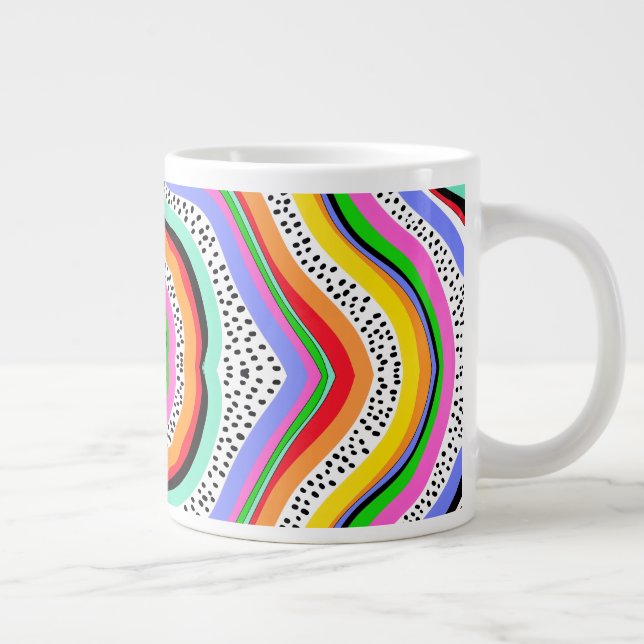 Taza De Café Gigante Colores arcoiris (Derecha)