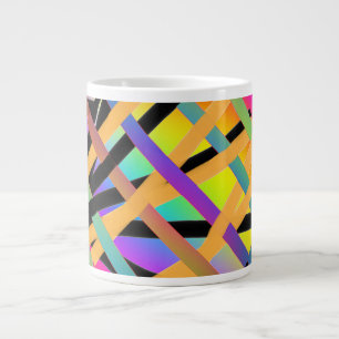 Taza De Café Gigante Colores Entretejidos